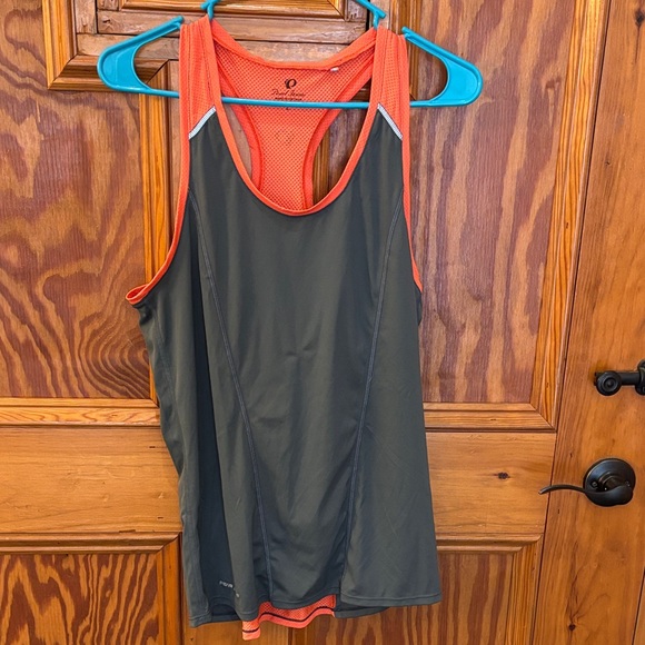 Pearl Izumi Charcoal and Orange Tank Top size large - Picture 1 of 3